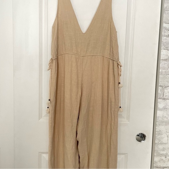 Spell Paloma Jumpsuit In Neutral Small Playsuit pockets natural cotton Bohemian - Picture 11 of 12
